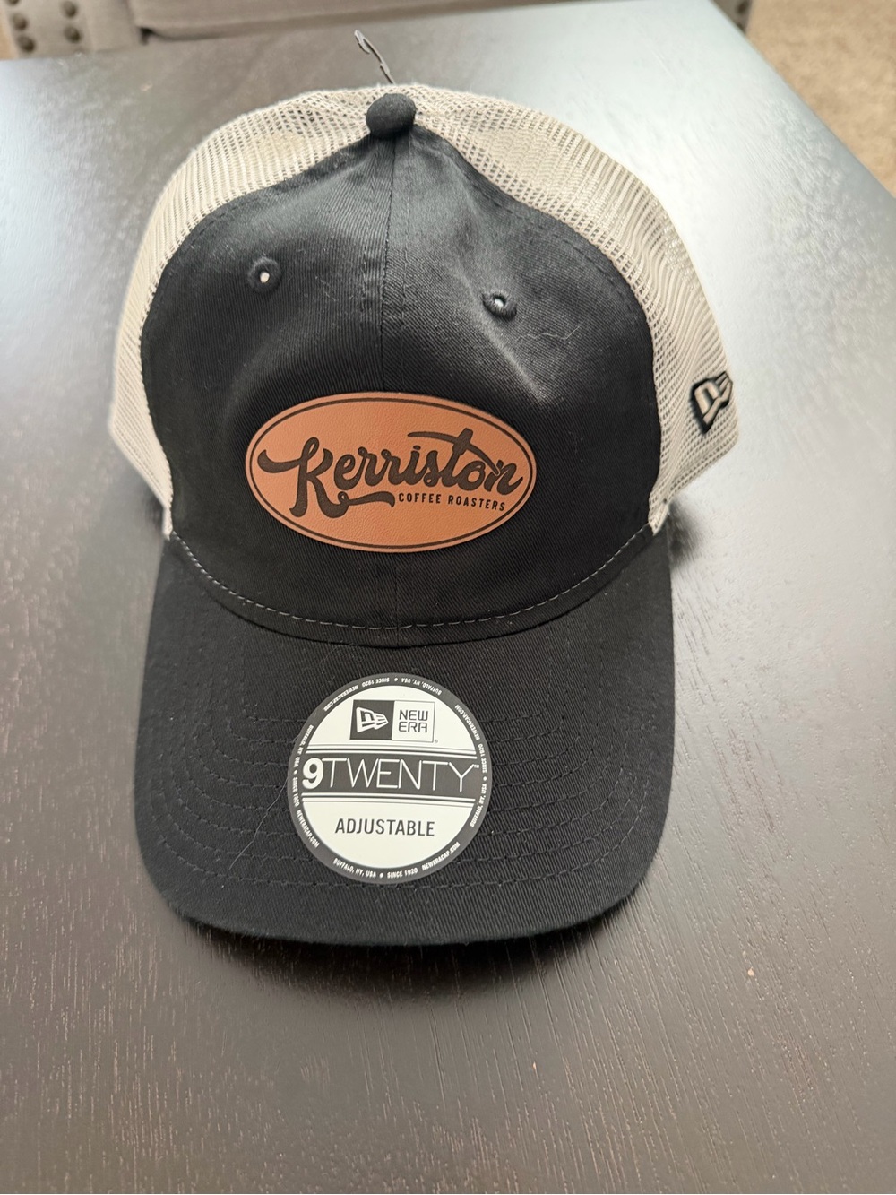 New Era Black & Cream Kerriston Coffee Roasters Trucker Hat